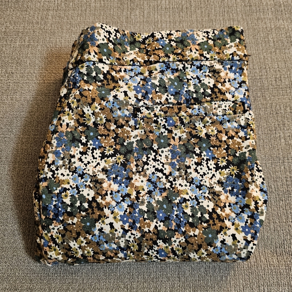 Jules & Leopold Brown Blue Floral Casual Career Office Pull-On Pants Medium - Picture 8 of 8